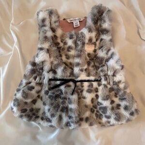 Enchanting Baby Lux Faux Fur Vest NWT